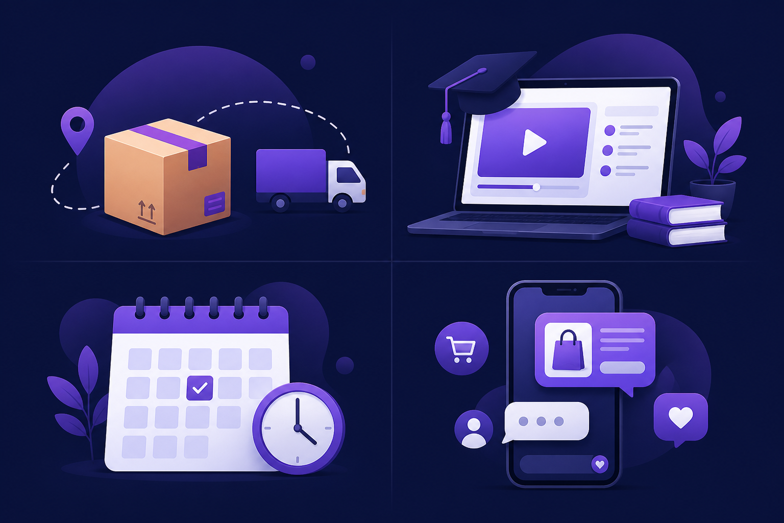 Physical products, digital creator store, bookable services, and social commerce on Kudita
